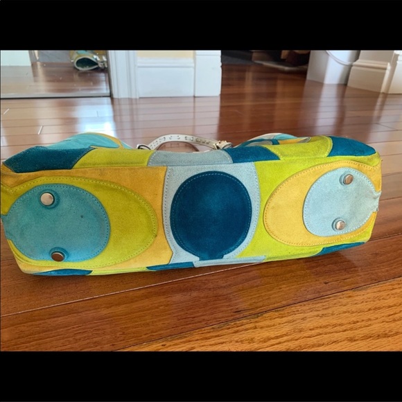 Coach Limited Edition Suede Tote Handbag - Picture 7 of 8